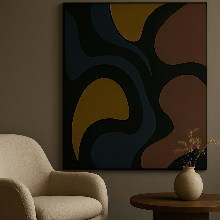 Safoum abstract art interiors